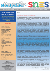 Montpellier SNES n° 279 - Septembre 2021 {PDF}